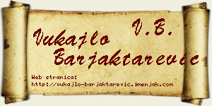Vukajlo Barjaktarević vizit kartica